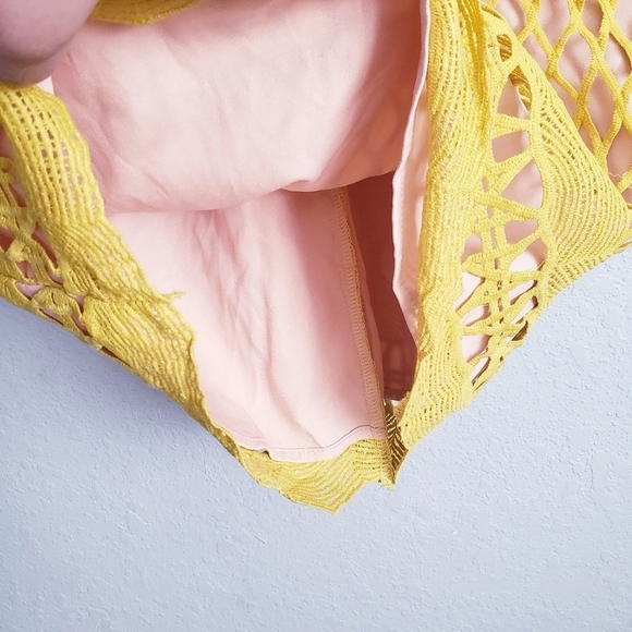 Endless Rose Yellow Guipure Lace Dress - Picture 5 of 10